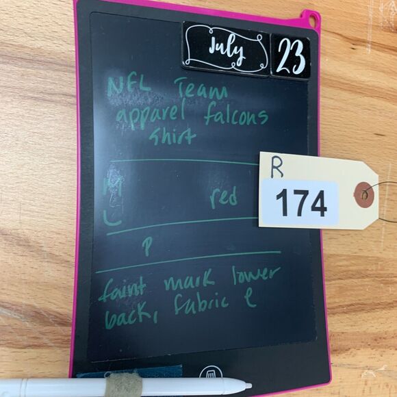 Atlanta Falcons T Shirt Mens L Large Red Combine Authentic NFL Team Apparel Tee - Picture 11 of 12